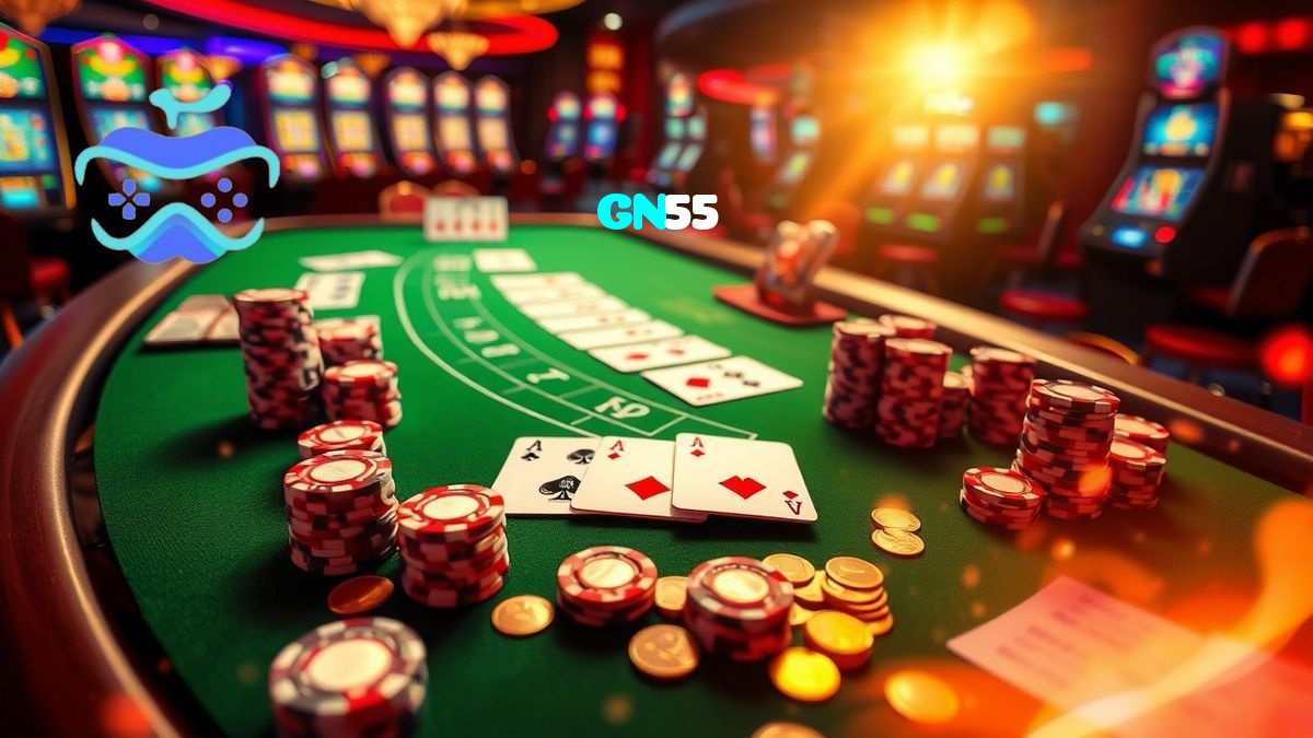 GN55 casino presented on mobile device in Pakistan with slots and live games